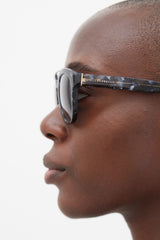Dolce & Gabbana Black & Gold Marbled Round DG4274 Sunglasses