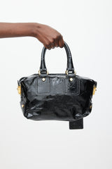 Dolce & Gabbana Black & Gold Patent Leather Bag