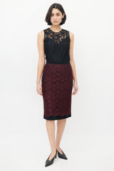Dolce & Gabbana Black Lace Top