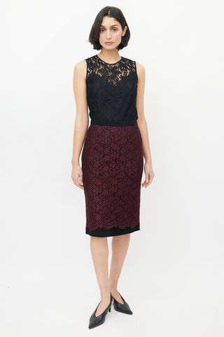 Dolce & Gabbana Black Lace Top