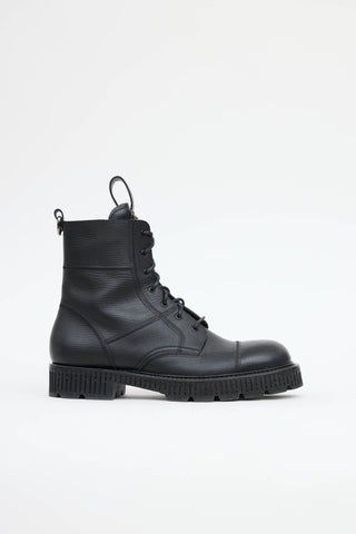 Dolce & Gabbana Leather Combat Boot
