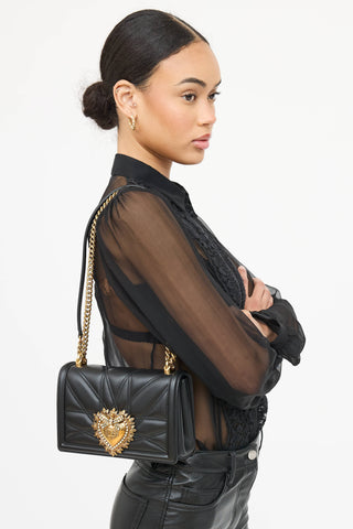 Dolce & Gabbana Quilted Medium Devotion Bag