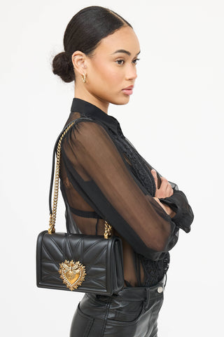 Dolce & Gabbana Quilted Medium Devotion Bag