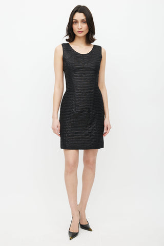 Dolce & Gabbana Black Metallic Dress