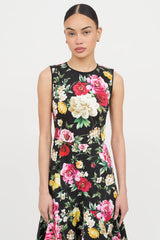 Dolce & Gabbana Floral Pleated Dress