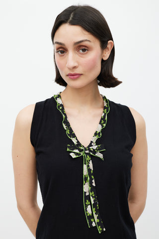 Dolce & Gabbana Black & Multicolour Floral Co-Ord Set