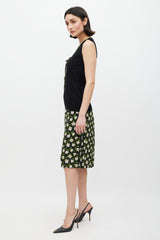 Dolce & Gabbana Black & Multicolour Floral Co-Ord Set