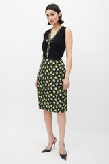 Dolce & Gabbana Black & Multicolour Floral Co-Ord Set