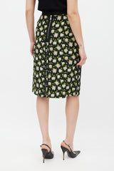 Dolce & Gabbana Black & Multicolour Floral Co-Ord Set