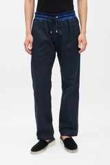 Dolce & Gabbana Black & Navy Drawstring Trouser