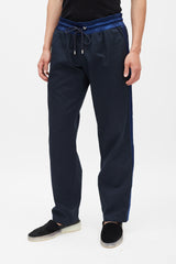 Dolce & Gabbana Black & Navy Drawstring Trouser