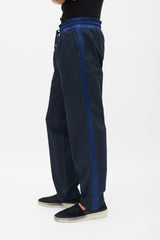 Dolce & Gabbana Black & Navy Drawstring Trouser