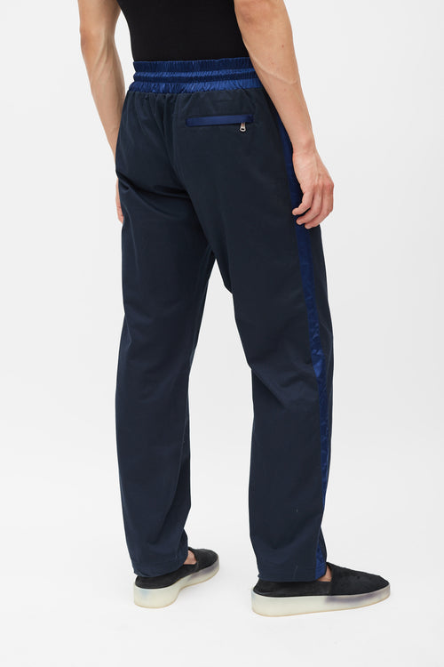 Dolce & Gabbana Black & Navy Drawstring Trouser