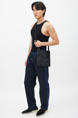 Dolce & Gabbana Black & Navy Drawstring Trouser