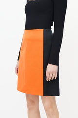 Dolce & Gabbana Black & Orange Skirt