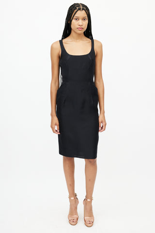 Dolce & Gabbana Black Panelled Sleeveless Dress