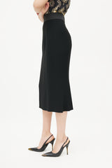 Dolce & Gabbana Black Pencil Midi Skirt