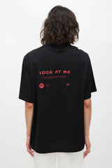 Dolce & Gabbana Black & Red Eyes Talk Logo T-Shirt