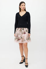 Dolce & Gabbana Black Ribbed Cardigan