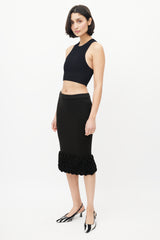 Dolce & Gabbana Black Ruffled Skirt