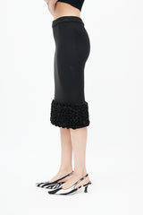 Dolce & Gabbana Black Ruffled Skirt