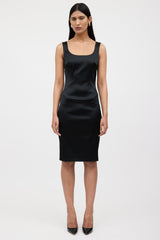 Dolce & Gabbana Satin Darted Dress
