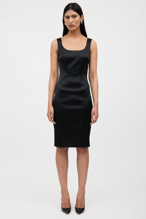 Dolce & Gabbana Satin Darted Dress