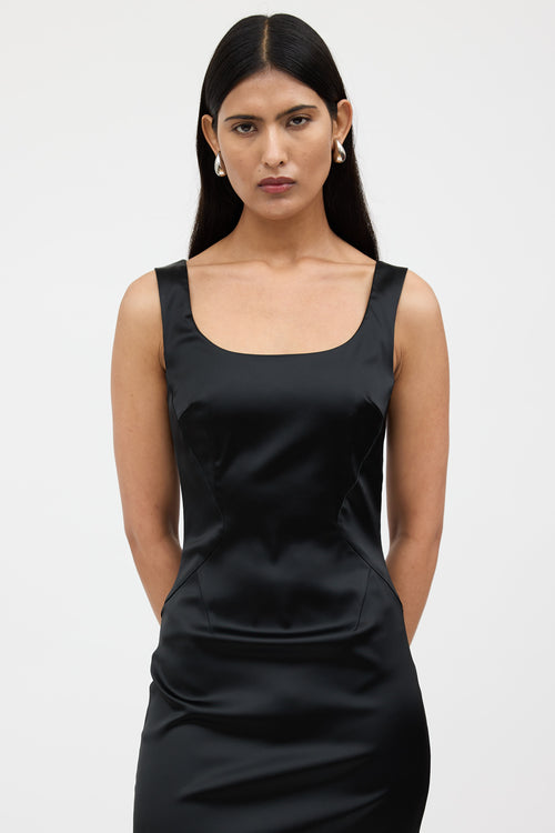Dolce & Gabbana Satin Darted Dress