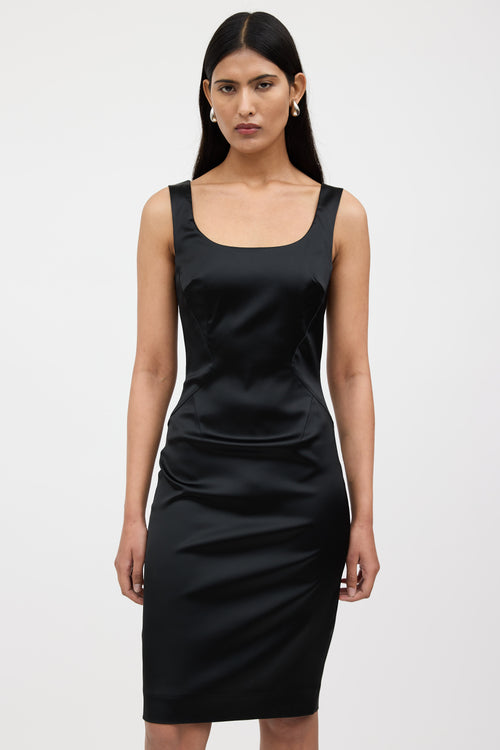 Dolce & Gabbana Satin Darted Dress