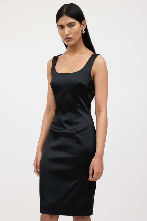 Dolce & Gabbana Satin Darted Dress