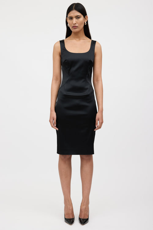 Dolce & Gabbana Satin Darted Dress