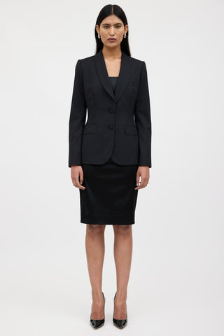 Dolce & Gabbana Shawl Single Breasted Blazer