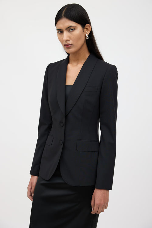 Dolce & Gabbana Shawl Single Breasted Blazer
