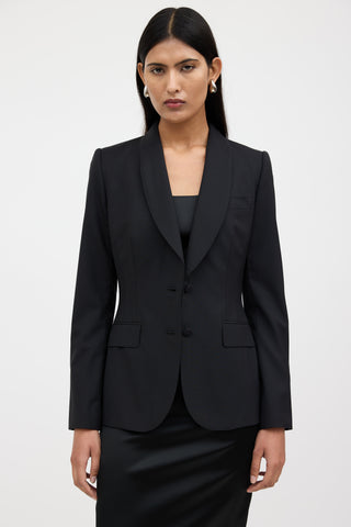 Dolce & Gabbana Shawl Single Breasted Blazer