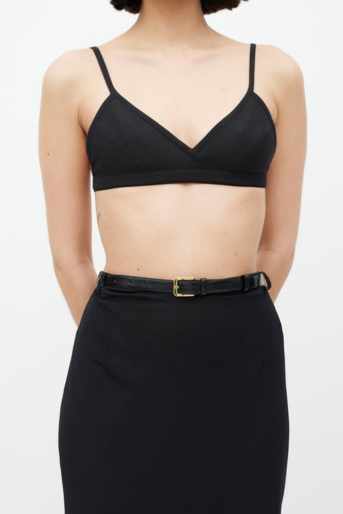 Dolce & Gabbana Black Sheer Mesh Skirt