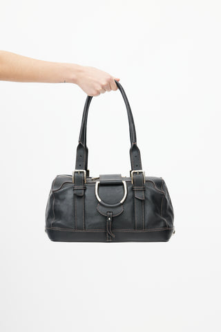 Dolce & Gabbana Black & Silver Miss Perfect Buckle Bag