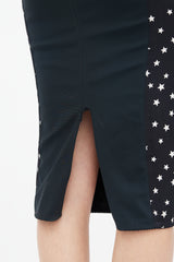 Dolce & Gabbana Black & White Star Skirt