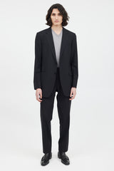 Dolce & Gabbana Black Wool Two Piece Suit