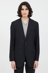 Dolce & Gabbana Black Wool Two Piece Suit