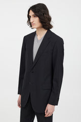 Dolce & Gabbana Black Wool Two Piece Suit