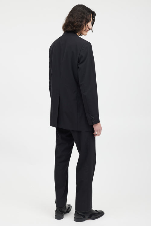 Dolce & Gabbana Black Wool Two Piece Suit
