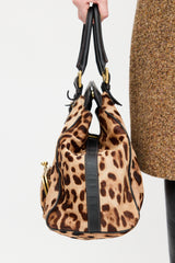 Dolce & Gabbana Brown & Beige Printed Hair Bag