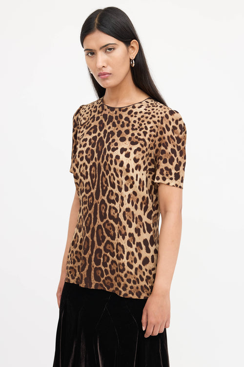 Dolce & Gabbana Silk Printed Top