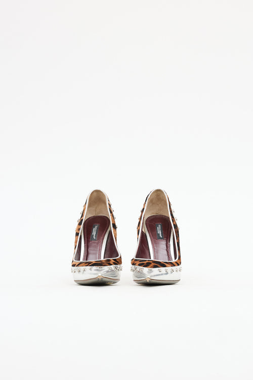 Dolce & Gabbana Studded Hair Pump