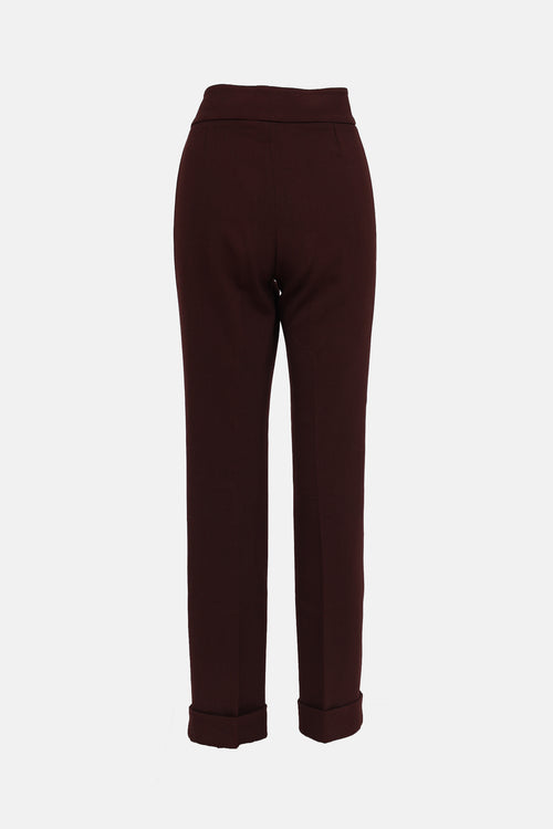 Dolce & GabbanaWool Cuffed  Pant