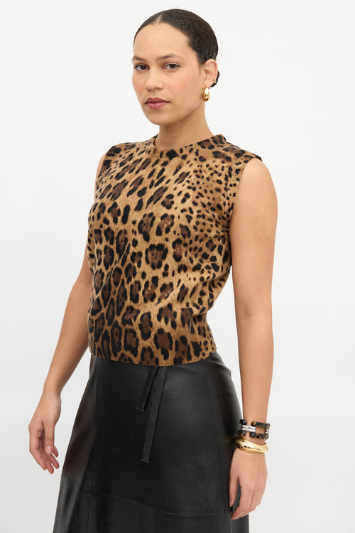 Dolce & Gabbana Cashmere Patterned Vest