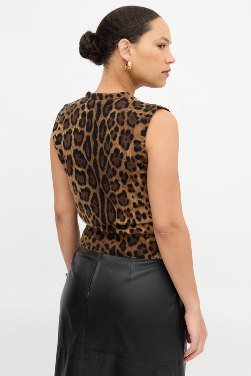 Dolce & Gabbana Cashmere Patterned Vest