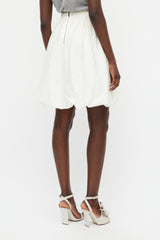 Dolce & Gabbana Cream Bubble Midi Skirt