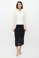 Dolce & Gabbana Cream Knit Cardigan