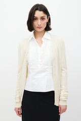 Dolce & Gabbana Cream Knit Cardigan